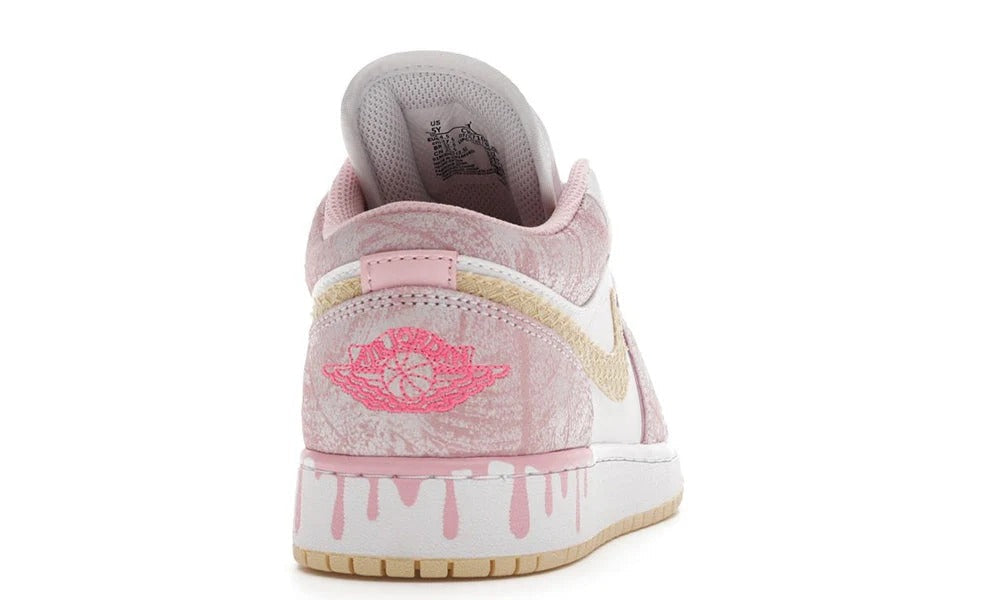 Air Jordan 1 Low SE Paint Drip Arctic Punch Sneakers