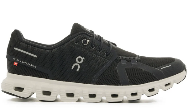On Cloud 6 Waterproof Performance Running Shoes Black White