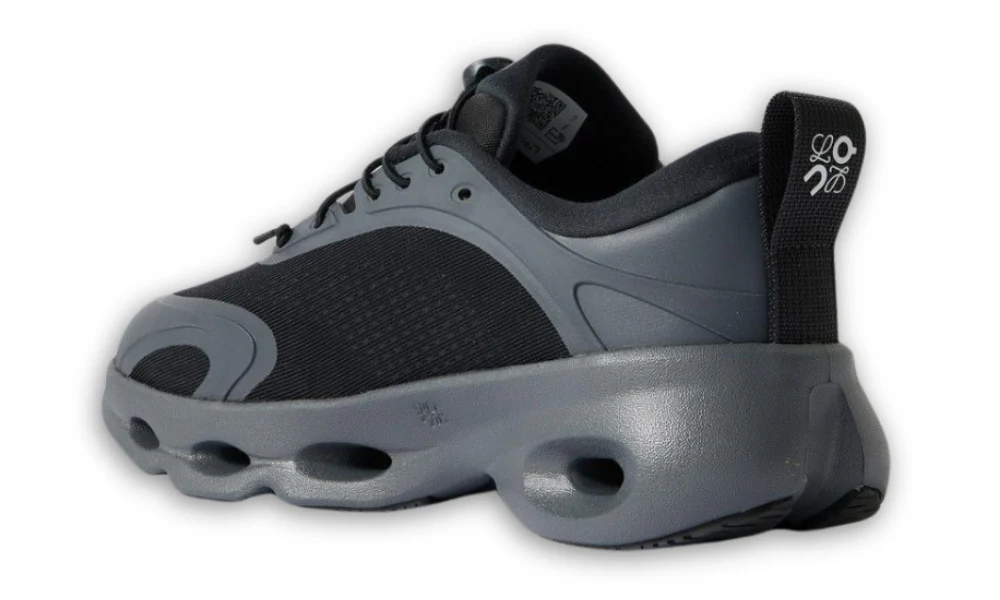 Loewe x On Running Cloudsolo Black Mesh Performance Running Sneakers