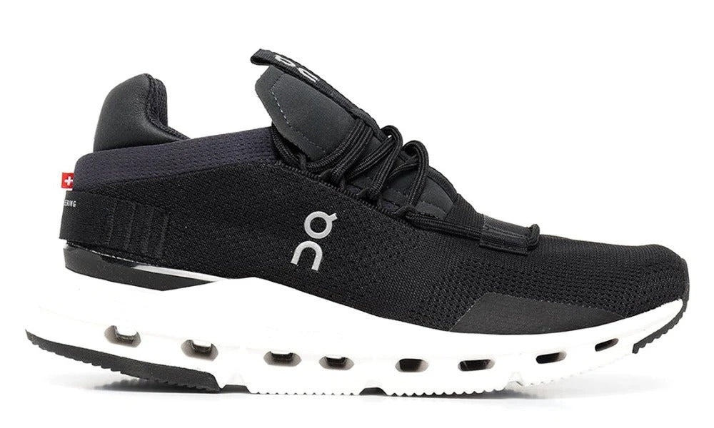 On Running Cloudnova Women's Grey Tech Fabric Performance Sneakers