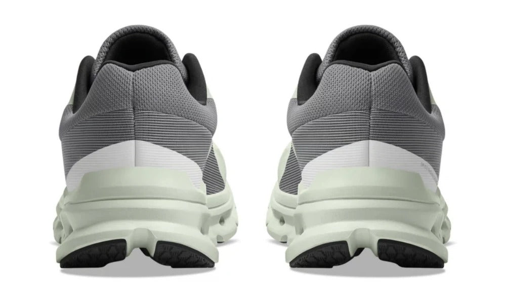 On Running Cloudrunner Green-Grey Lightweight Athletic Training Shoes