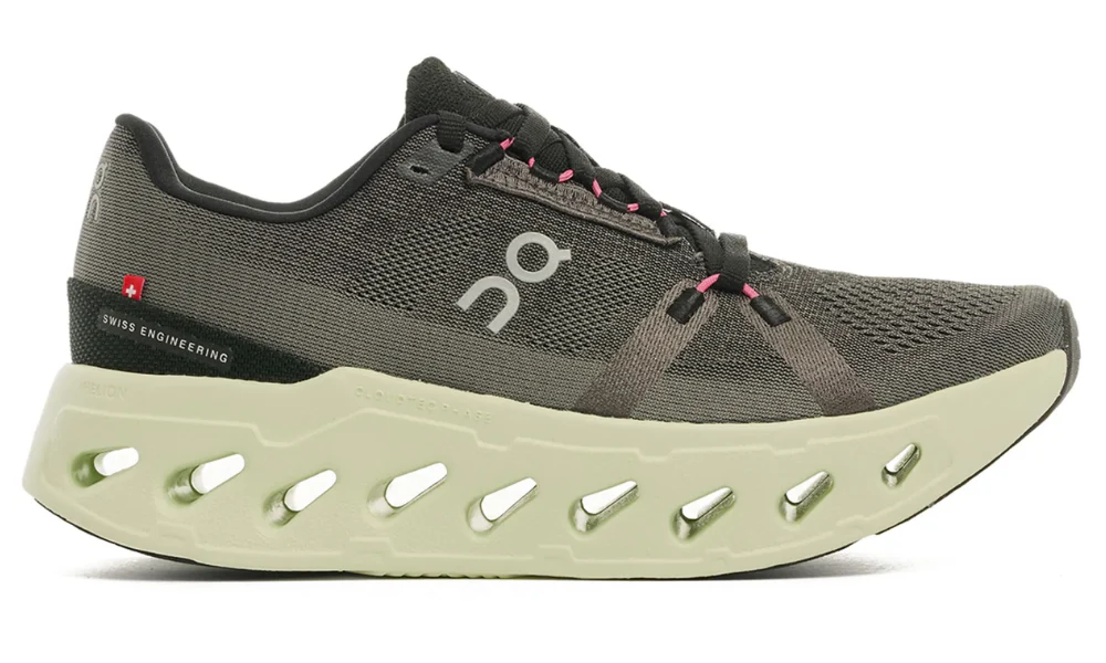 On Cloudeclipse Khaki Light Green Max Cushion Road Running Shoes