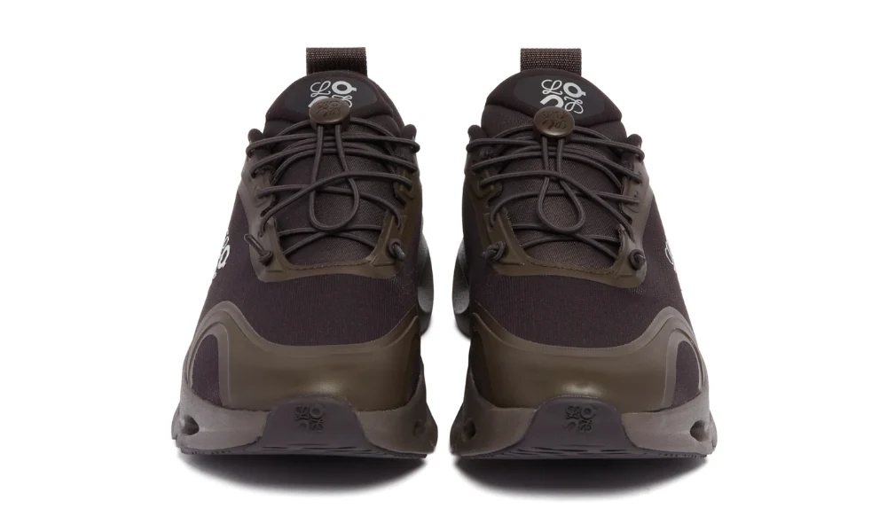 Loewe x On Running Cloudsolo Dark Brown Technical Mesh Sneakers