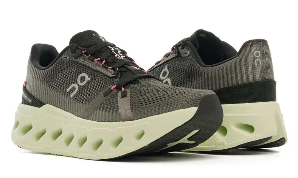 On Cloudeclipse Khaki Light Green Max Cushion Road Running Shoes
