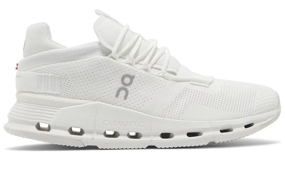 On Running Cloudnova Triple White Sneakers with CloudTec Cushioning