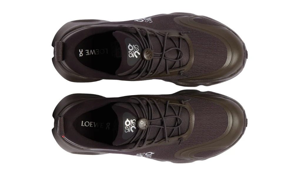 Loewe x On Running Cloudsolo Dark Brown Technical Mesh Sneakers