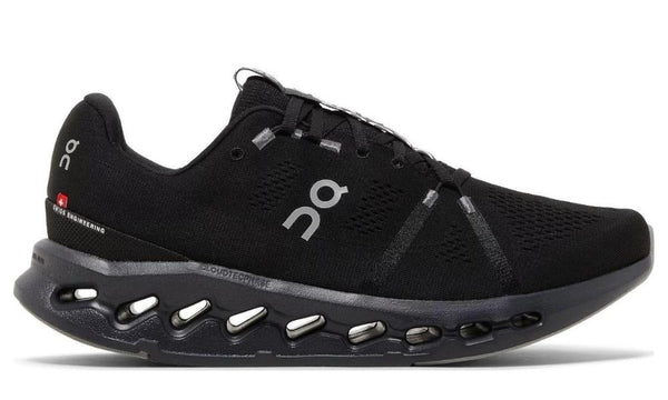 On Cloudsurfer All Black Lightweight Running Shoes for Men and Women