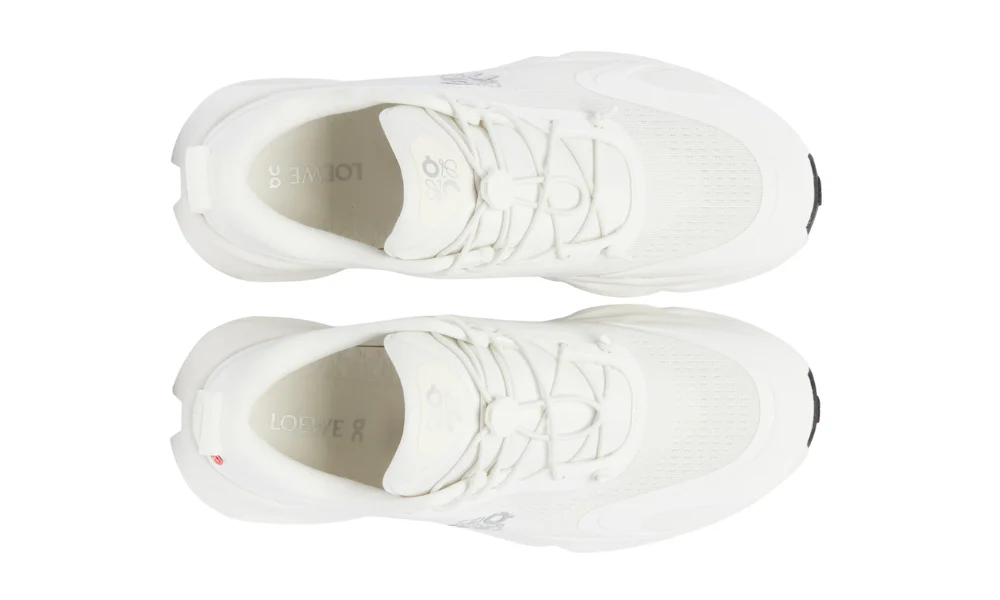 Loewe x On Running Cloudsolo White Performance Technical Mesh Sneakers