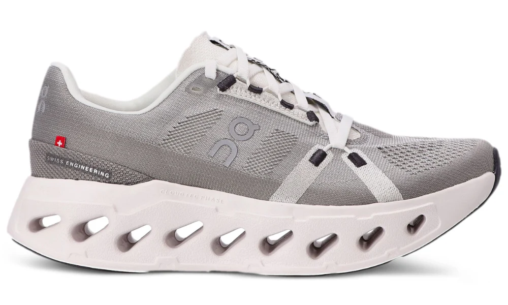 On Cloudeclipse Grey Max Cushion Road Running Performance Athletic Shoes