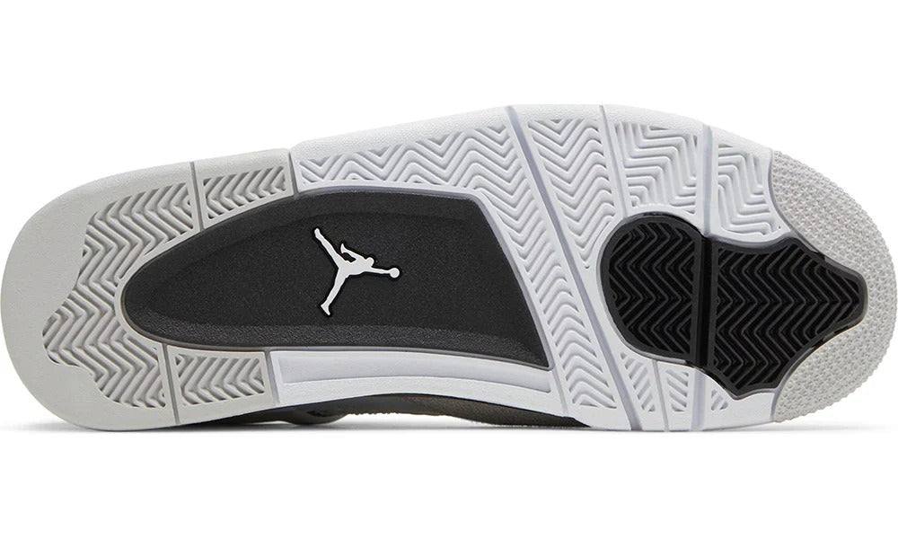 Nike Air Jordan 4 Retro Military Black Leather Basketball Sneakers