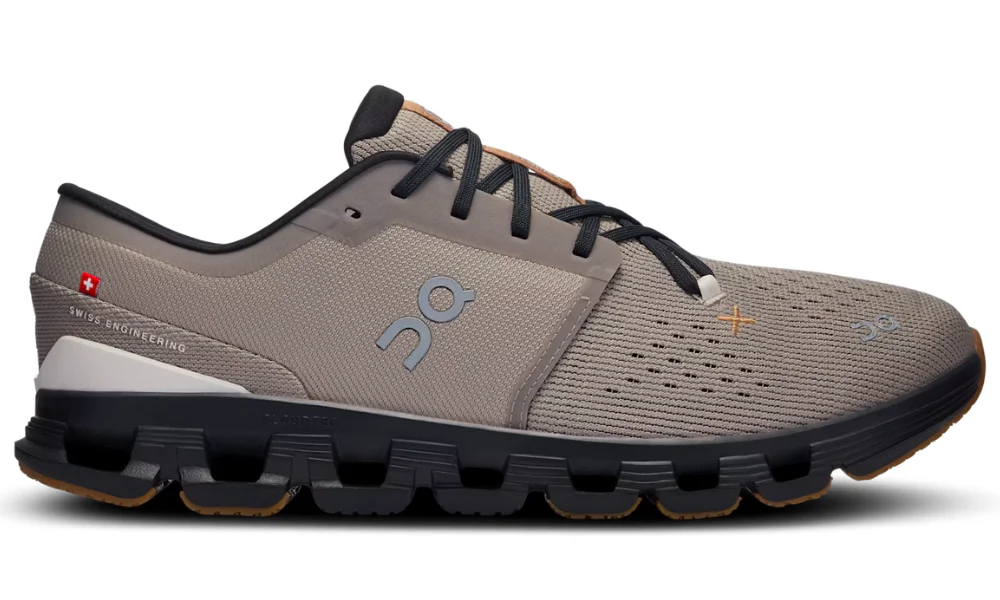 On Cloud X 4 Fog Black Flexible HIIT Training Shoes