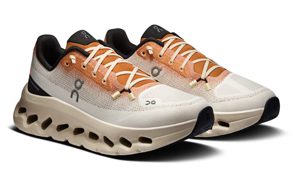 On Cloudtilt Ivory Almond Lightweight Precision Engineered Walking Sneakers