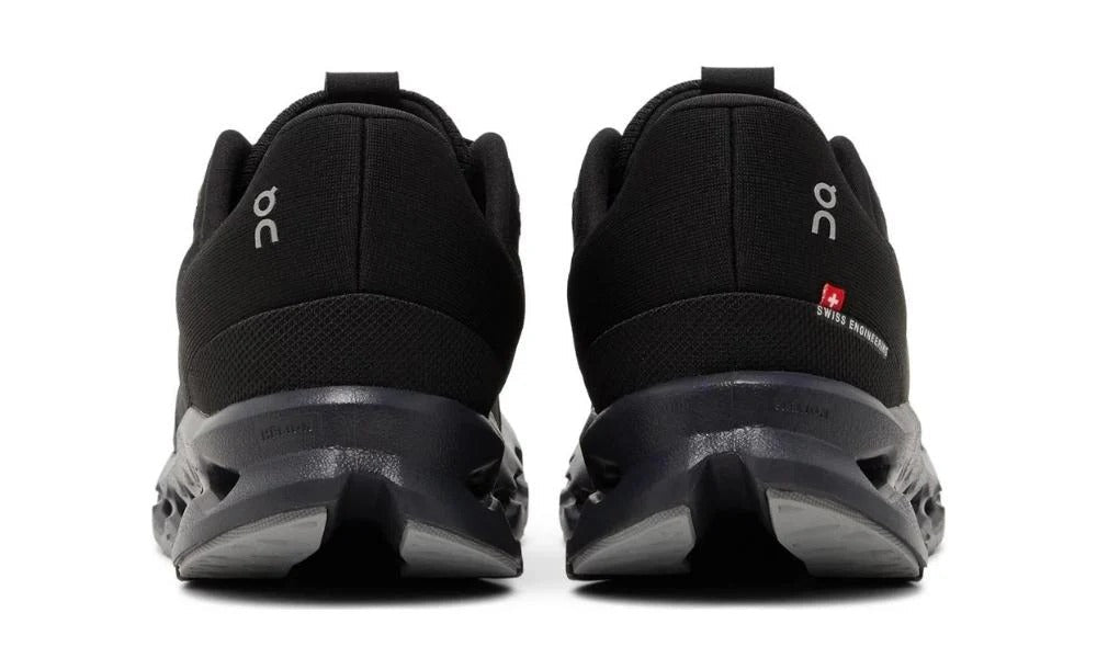 On Cloudsurfer All Black Lightweight Running Shoes for Men and Women