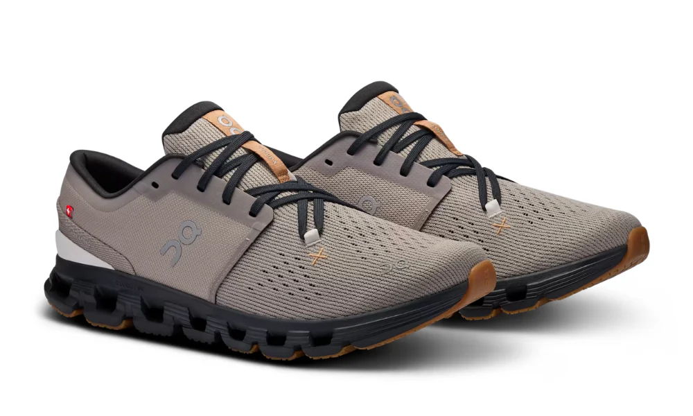 On Cloud X 4 Fog Black Flexible HIIT Training Shoes