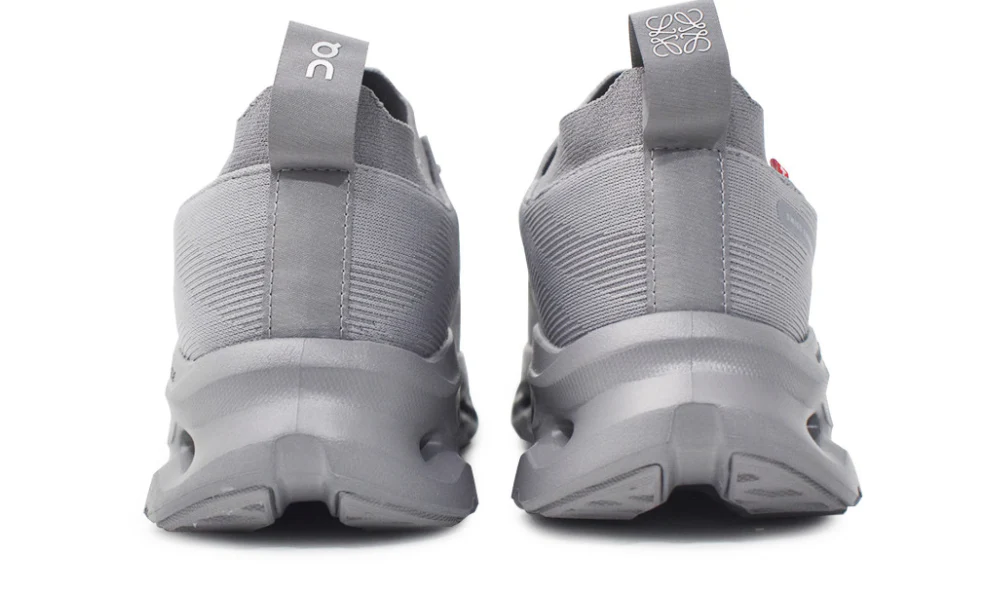 Loewe x On Cloudtilt Grey Mesh Lightweight Performance Running Sneakers