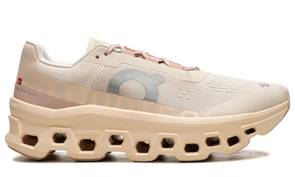 On Cloudmonster 2 Moon Fawn Max Cushion Performance Running Sneakers