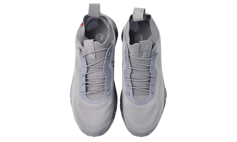 Loewe x On Cloudtilt Grey Mesh Lightweight Performance Running Sneakers