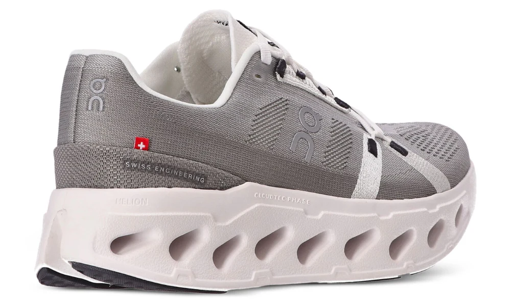 On Cloudeclipse Grey Max Cushion Road Running Performance Athletic Shoes