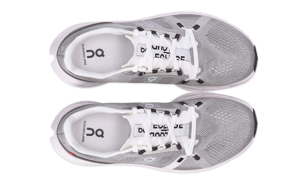 On Cloudeclipse Grey Max Cushion Road Running Performance Athletic Shoes