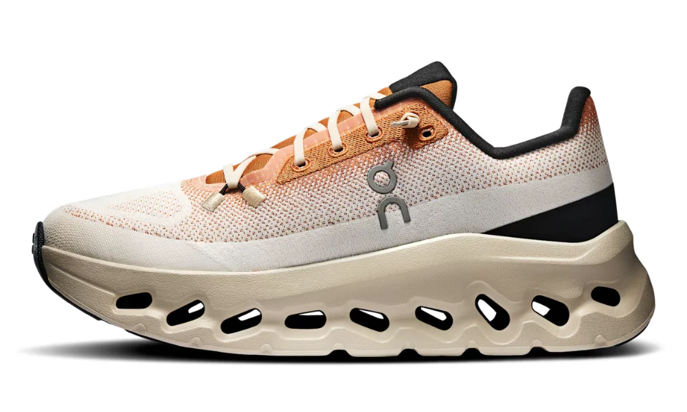 On Cloudtilt Ivory Almond Lightweight Precision Engineered Walking Sneakers