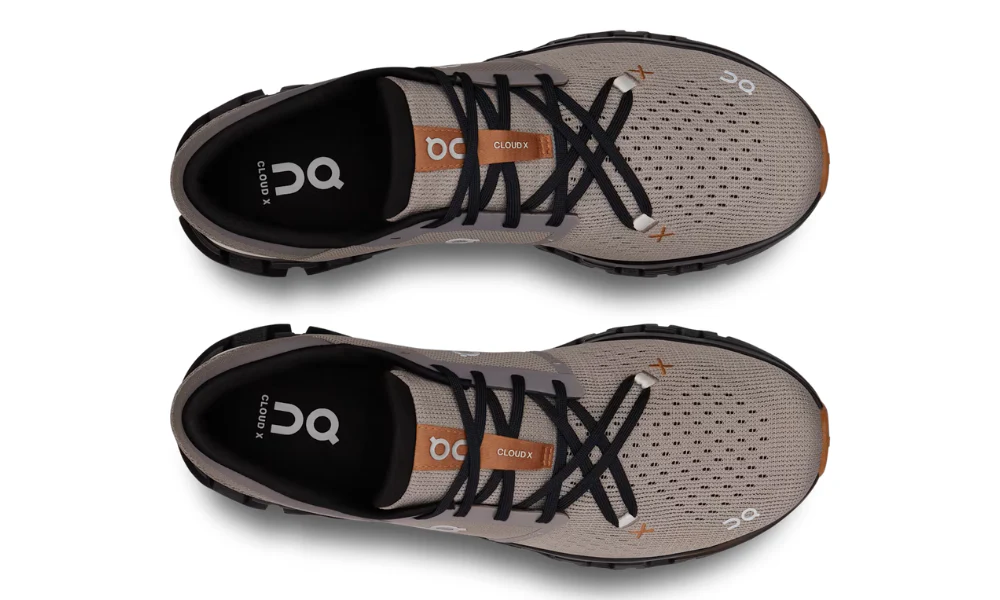 On Cloud X 4 Fog Black Flexible HIIT Training Shoes