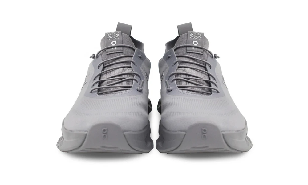 Loewe x On Cloudtilt Grey Mesh Lightweight Performance Running Sneakers