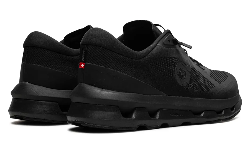 On Running Cloudzone Kith Black Lightweight Breathable Mesh Performance Sneakers