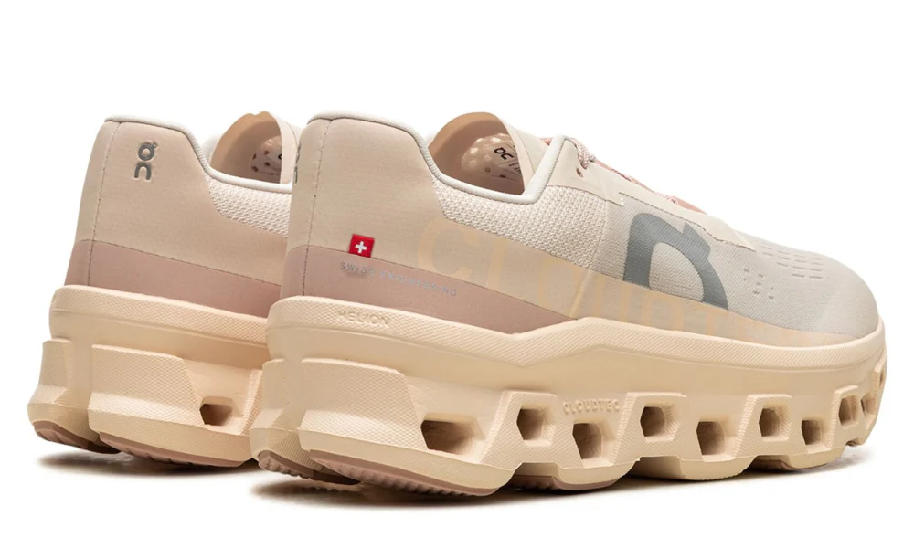 On Cloudmonster 2 Moon Fawn Max Cushion Performance Running Sneakers