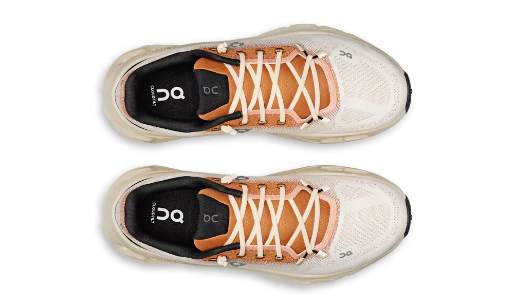 On Cloudtilt Ivory Almond Lightweight Precision Engineered Walking Sneakers
