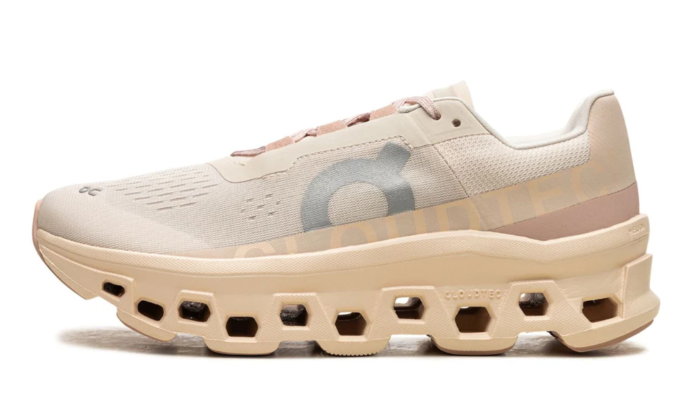 On Cloudmonster 2 Moon Fawn Max Cushion Performance Running Sneakers
