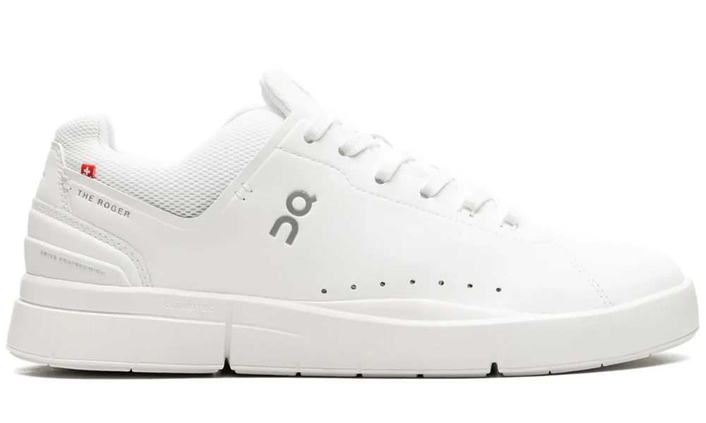 On Running The Roger Advantage 2 White Undyed Tennis Inspired Sneakers