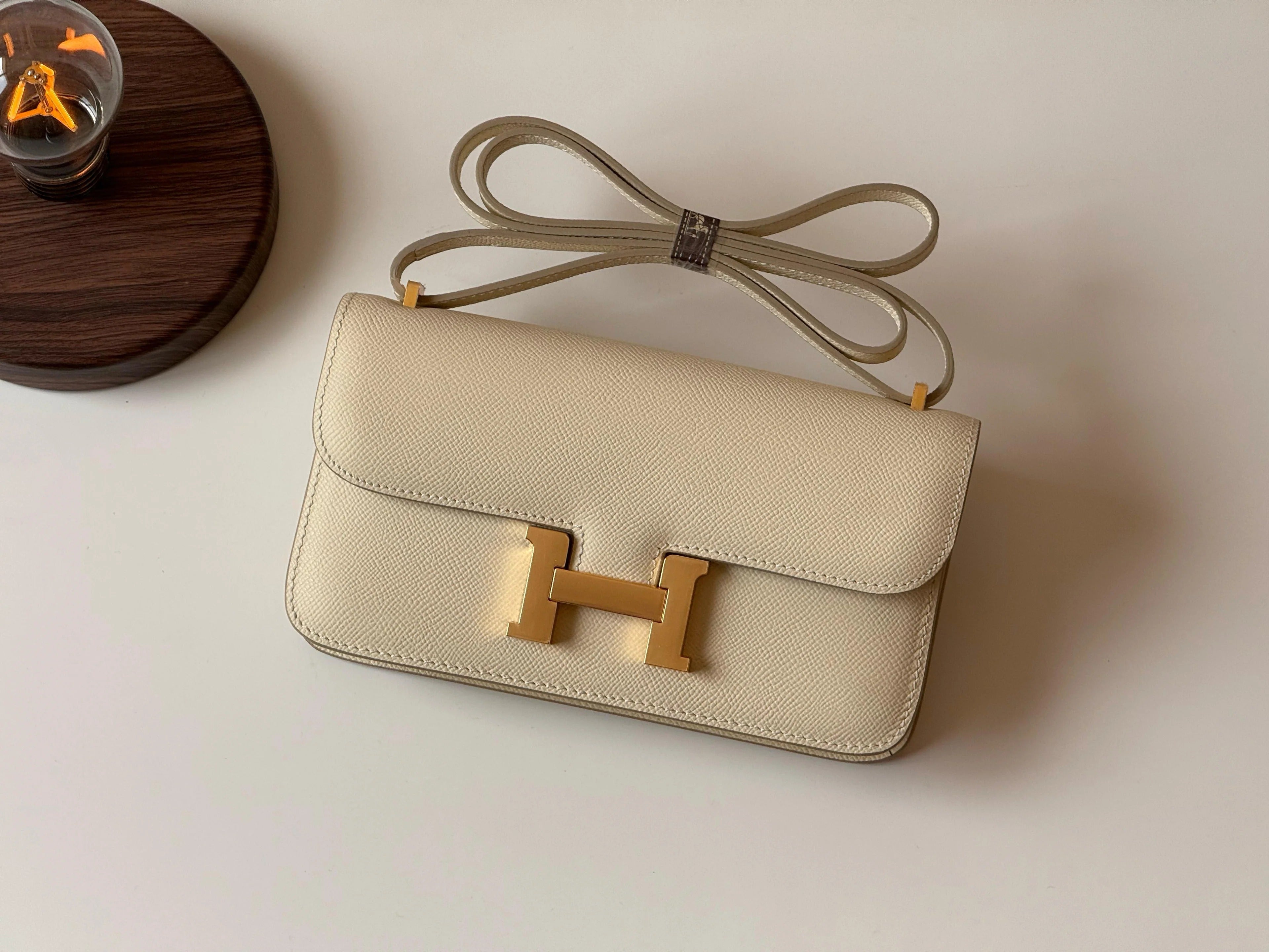 Elegant Hermes Constance Style Designer Handbag With Dust Bag Box