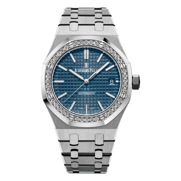 Audemars Piguet Royal Oak 37mm Stainless Steel Blue Index Watch