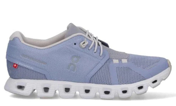 On Running Cloud 5 Blue Recycled Mesh Lightweight Sneakers
