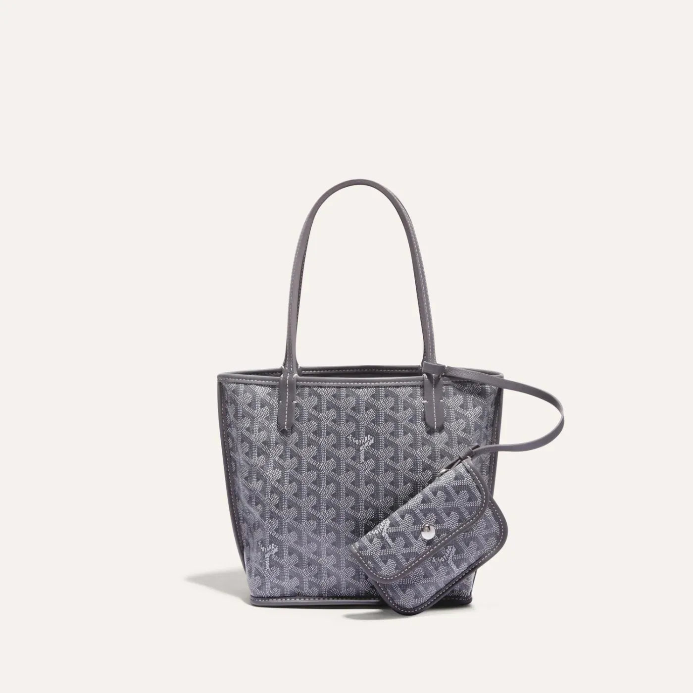 Goyard Anjou Mini Tote Bag Grey Premium Designer Style Handbag