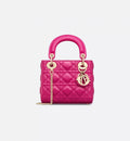 Mini Dioriviera Lady Dior Style Quilted Lambskin Handbag with Box