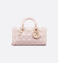 Medium Lady D-Joy Cannage Lambskin Bag Pale Pink Finish