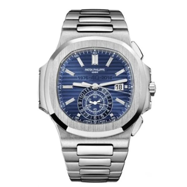 Patek Philippe Nautilus 18k White Gold Men's Chronograph Watch