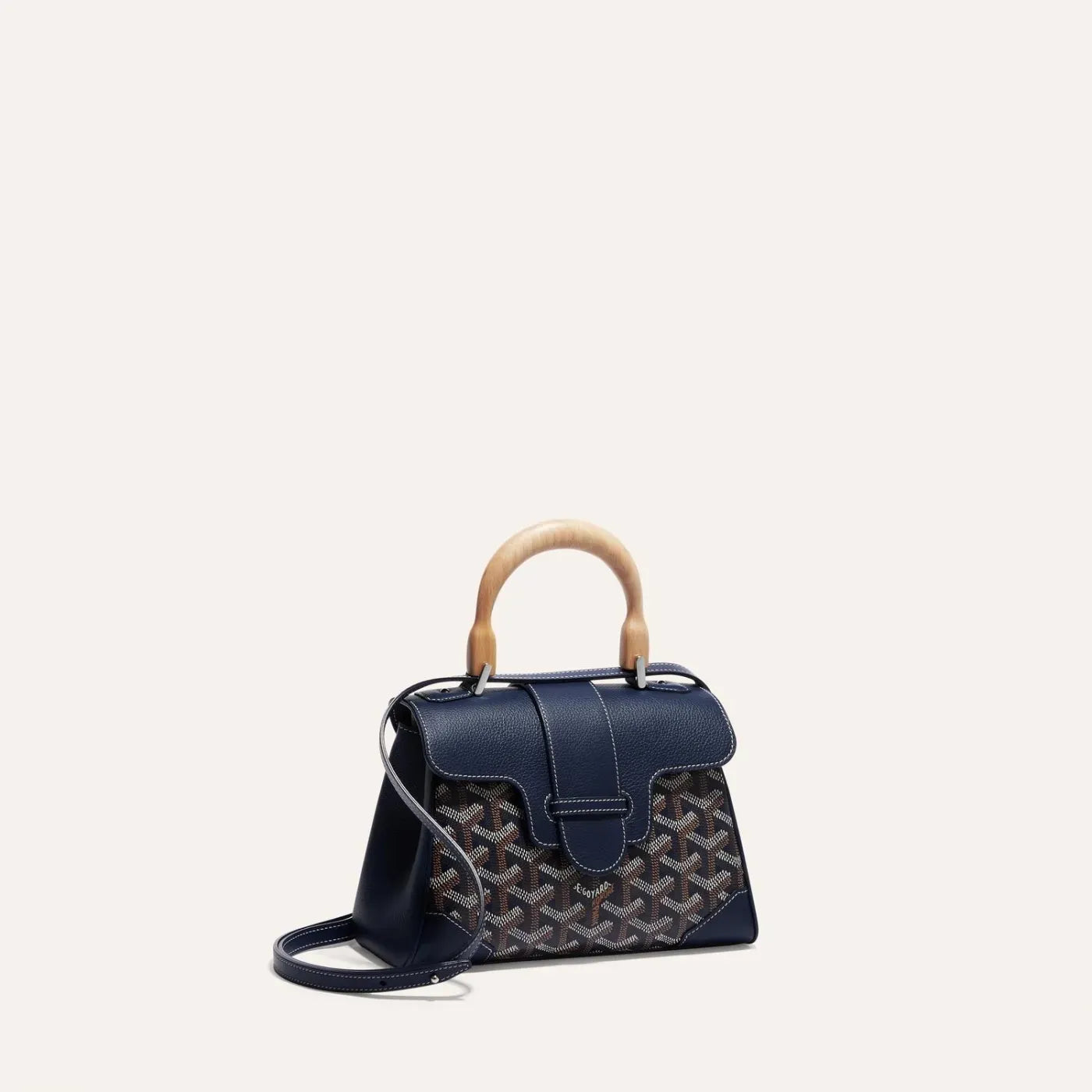 Goyard Saïgon Souple Mini Bag in Elegant Navy Blue Finish