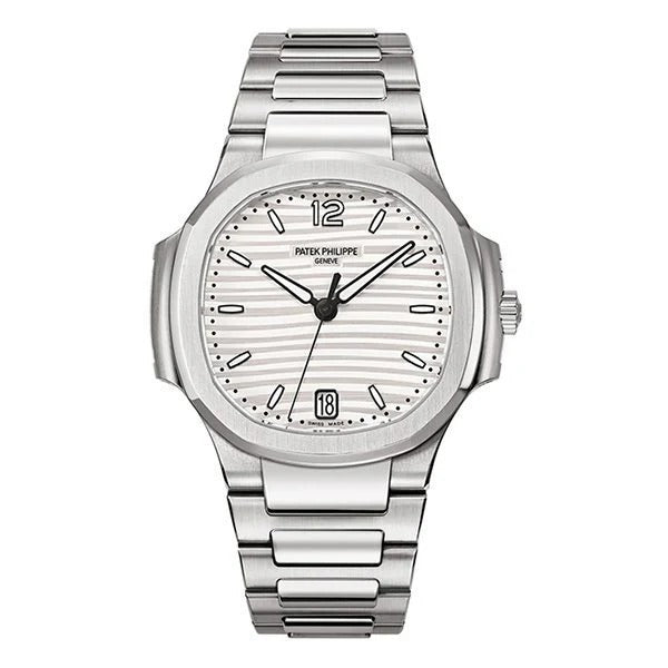 Patek Philippe Nautilus Silvery Opaline Dial Luxury Wrist Watch
