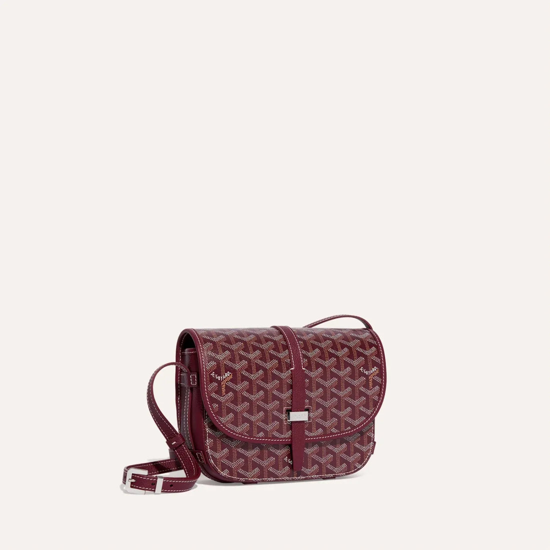 Designer Style Belvedere PM Messenger Bag In Elegant Burgundy Finish