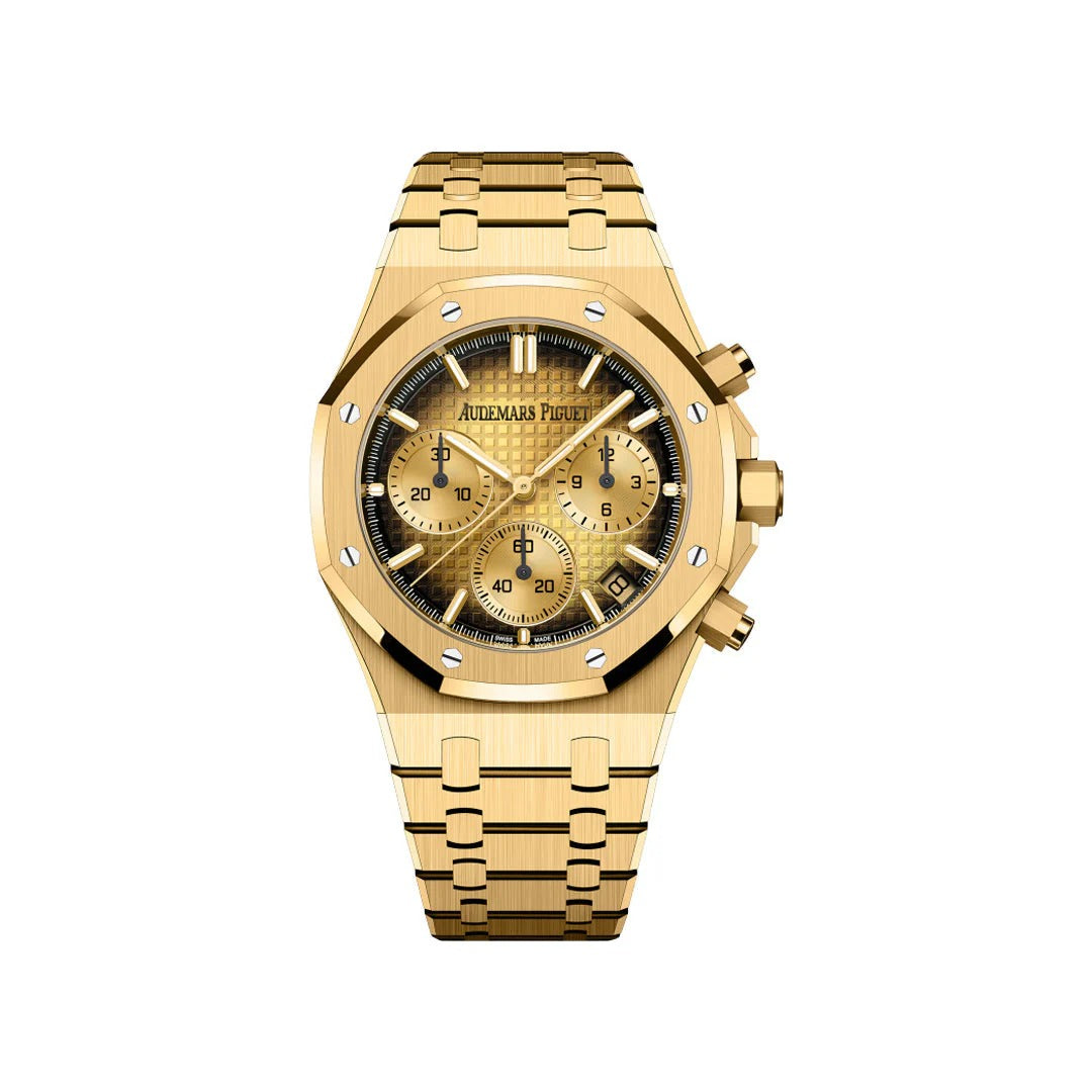 Audemars Piguet Royal Oak 18k Yellow Gold Chronograph Luxury Watch