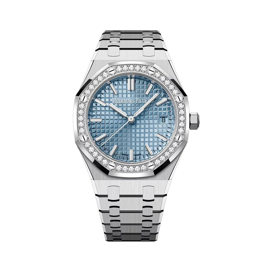 Audemars Piguet Royal Oak 34mm Stainless Steel Diamond Ladies Watch