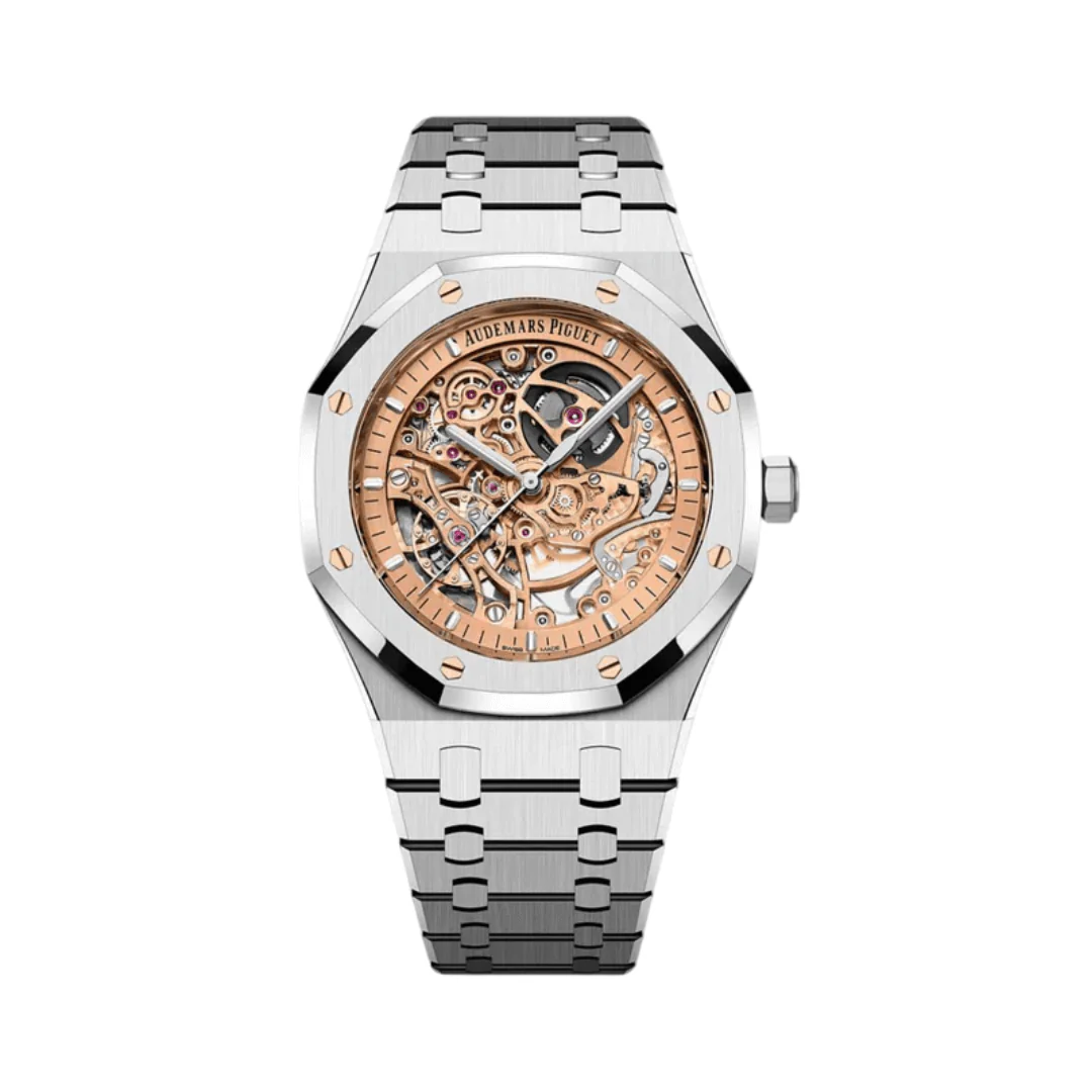 Audemars Piguet Royal Oak Wheel Openworked Skeleton Dial Luxury Watch