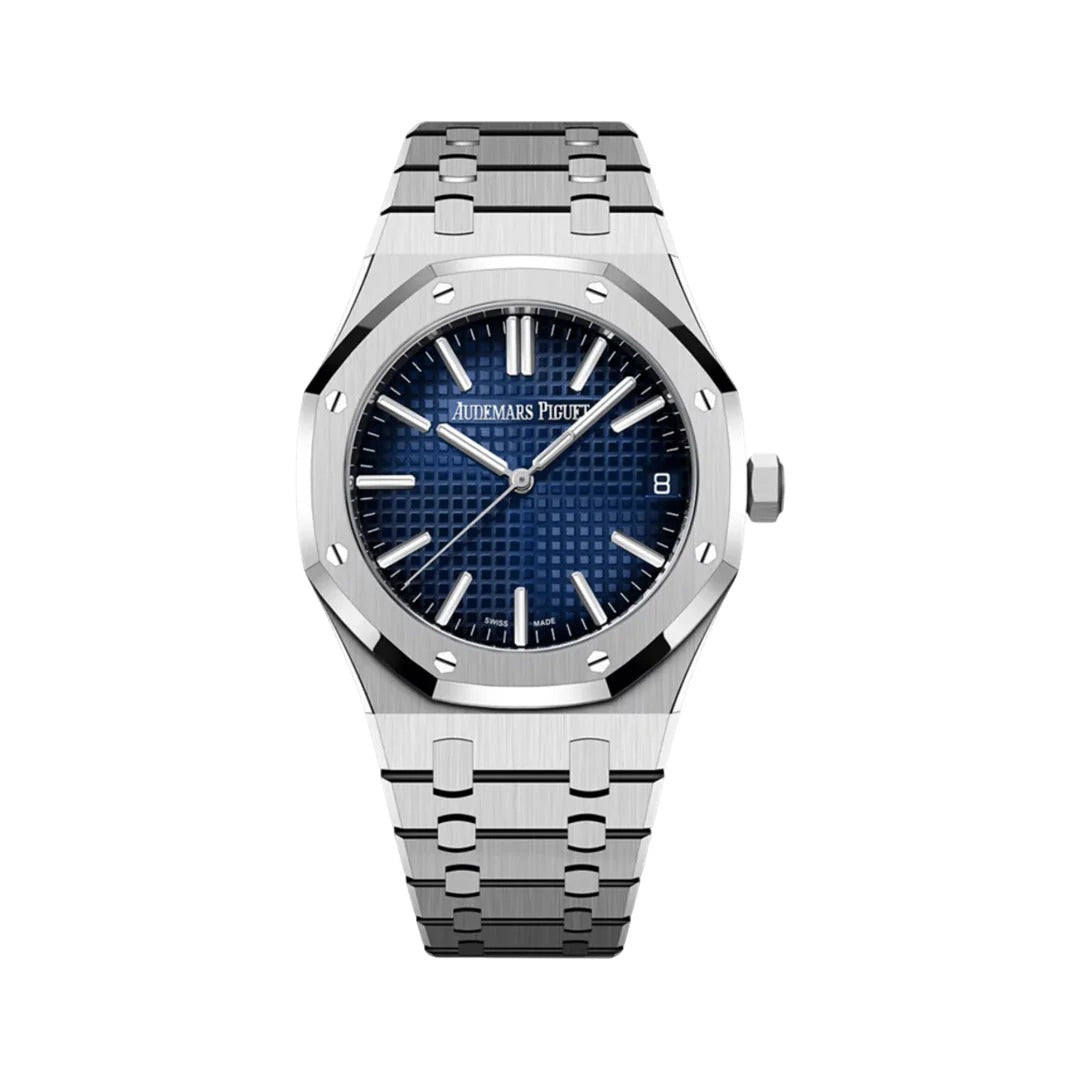 Audemars Piguet Royal Oak Smoked Dial Luxury Men's Wristwatch