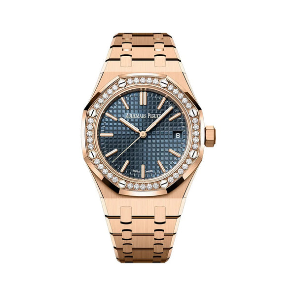 Audemars Piguet Royal Oak Rose Gold Diamond Bezel Watch