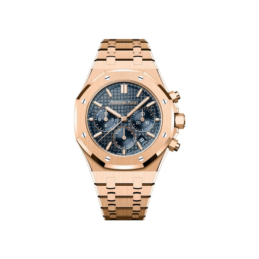 Audemars Piguet Royal Oak Rose Gold Blue Dial Luxury Watch