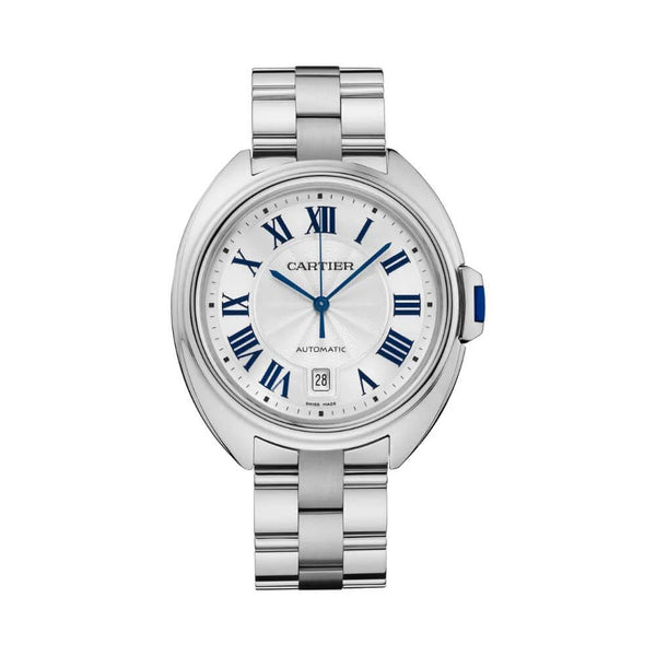 Cartier Cle de Cartier Silver Dial Stainless Steel Watch