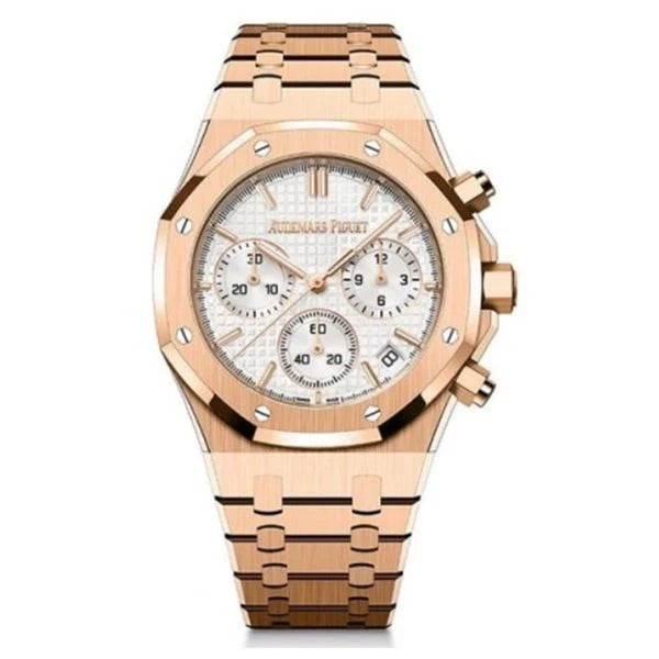 Audemars Piguet Royal Oak Style Luxury Mens Chronograph Wristwatch