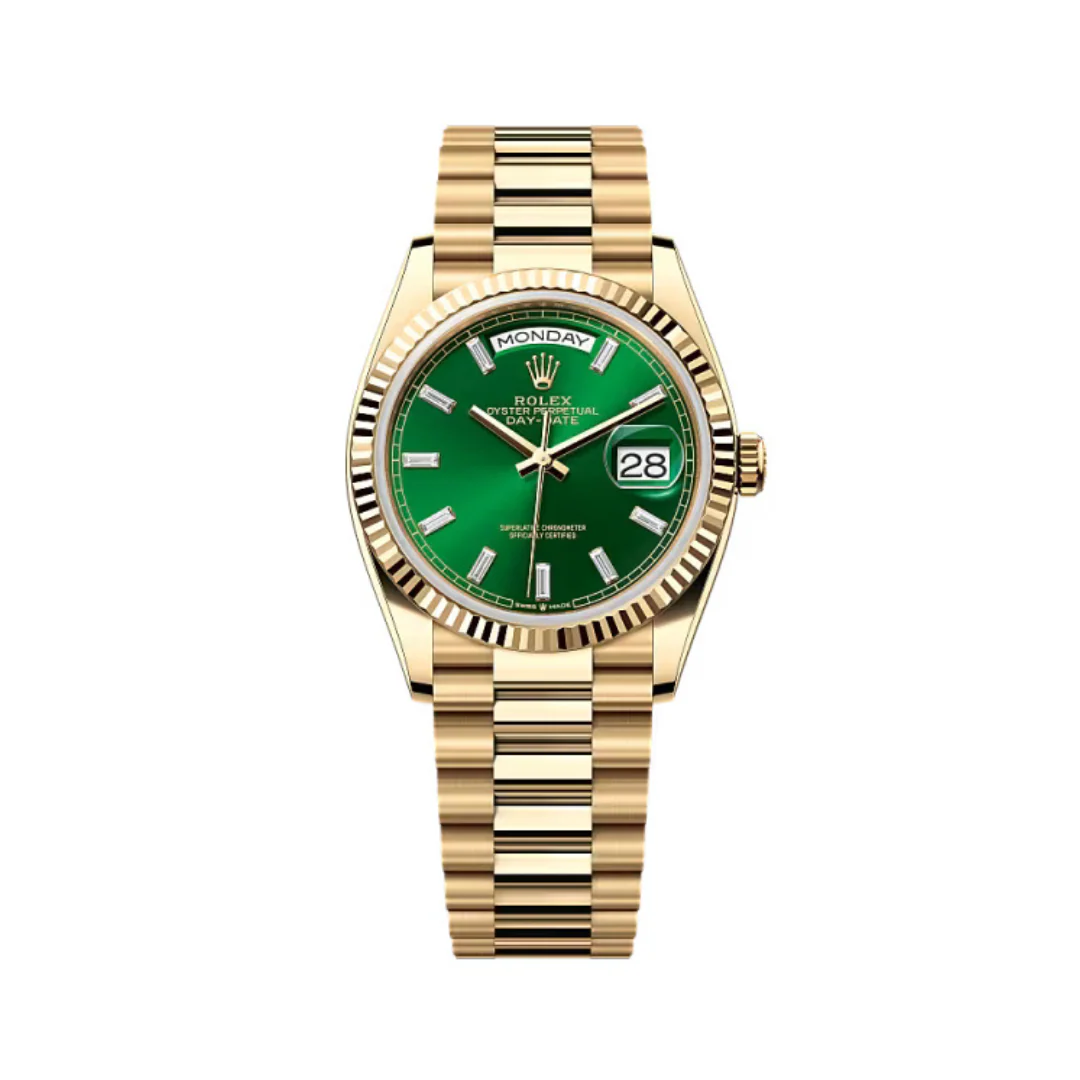 Rolex Day-Date 36mm Women's Automatic Watch with Carnelian Dial
